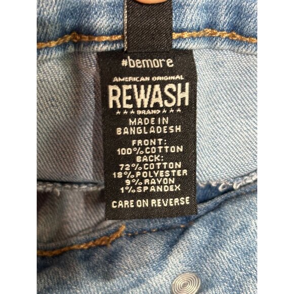 Rewash Womens High-Rise Vintage Reunion Distressed Denim Shorts Size 27 - Picture 5 of 9
